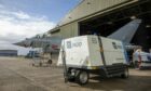 Electric generators will be used at RAF Lossiemouth. IMage: Ministry of Defence.