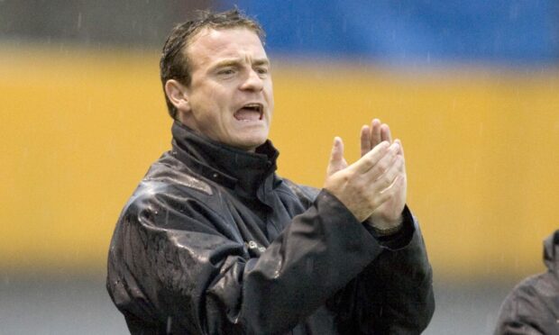 David Robertson during his time in charge at Elgin City. Image: SNS