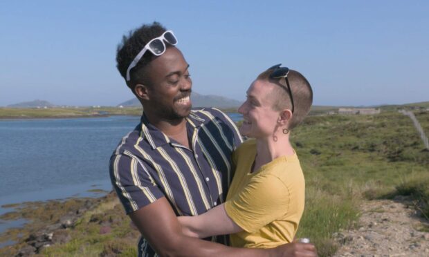Alex and Susannah on Uist. Image: BBC