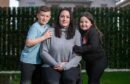 Jade Taylor, from Culloden, with children Kaiden, 10, and Jiah, seven. Picture: Michael Traill.
