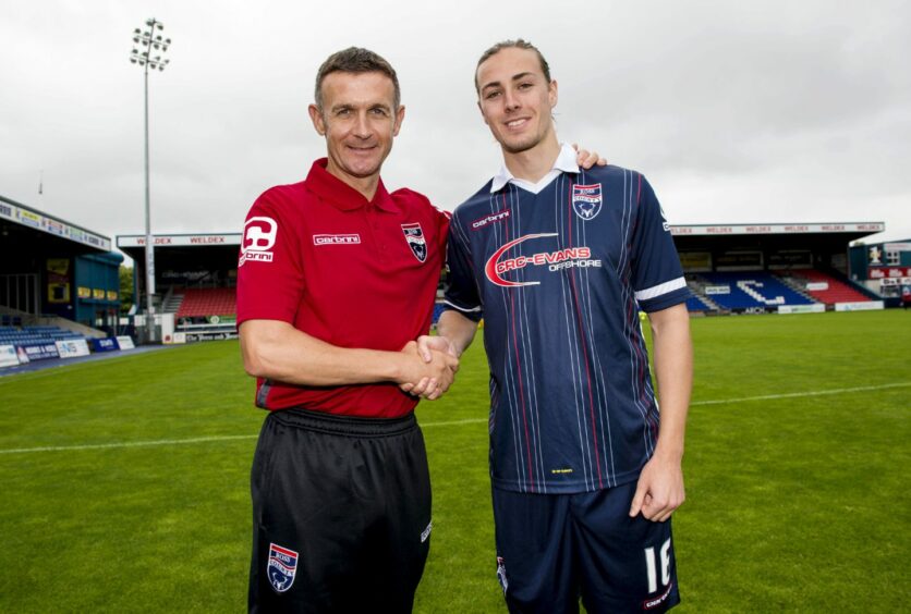 Jim McIntyre signed Jackson Irvine on a permanent deal for Ross County in 2015. Image: SNS