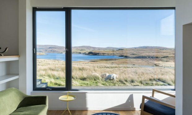 Breathtaking views: Imagine waking up to this view every day. Well you can as Skinidin on the Isle of Skye is one of the incredible homes on the market across the north and north-east of Scotland