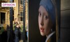 A police officer stands outside the Mauritshuis museum, where three people were arrested for tampering with Vermeer's painting, Girl with a Pearl Earring (Photo: Phil Nijhuis/EPA-EFE/Shutterstock)