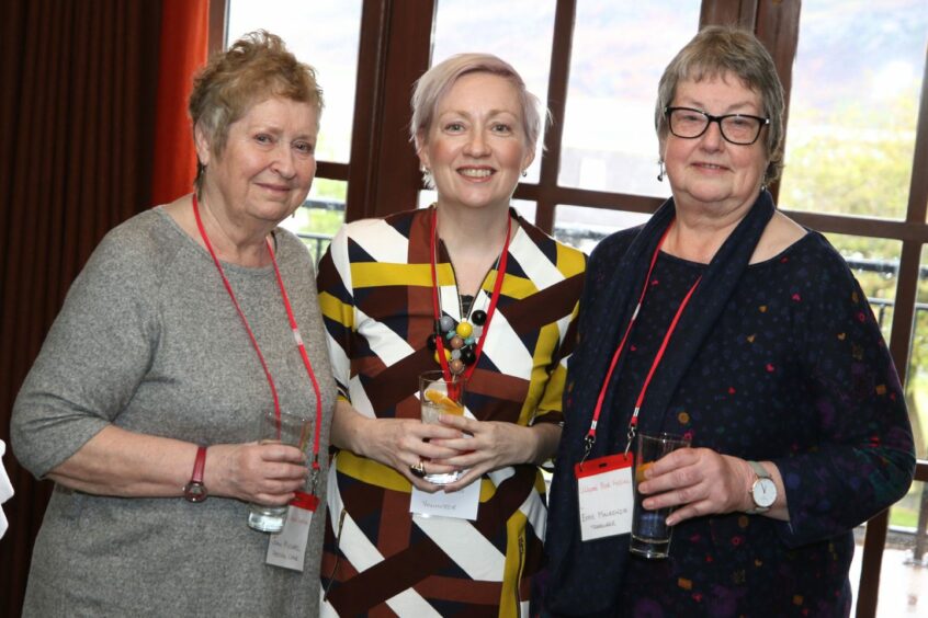 Left-to-right: Joan Michael (festival chair), Edele Walsh (festival volunteer), Effie MacKenzie (festival treasurer). Picture by Andrew Smith