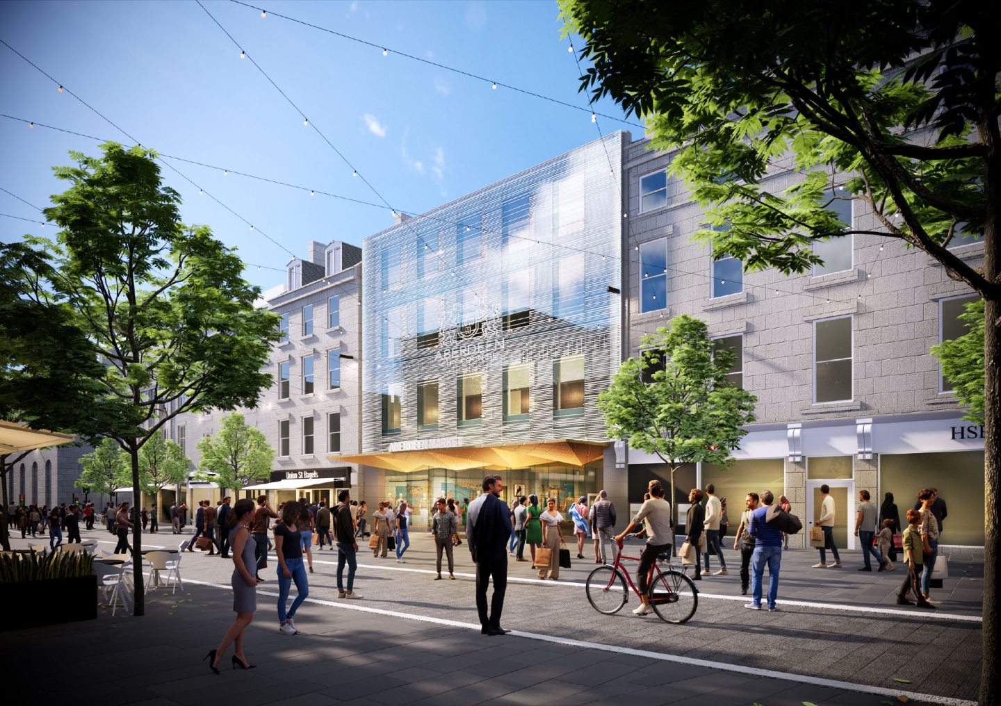 The £50m plans for the former BHS site, a new Aberdeen market. Image: Aberdeen City Council.