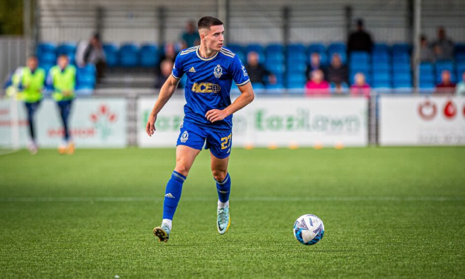 Cove Rangers defender Max Johnston. Image: Wullie Marr/DC Thomson