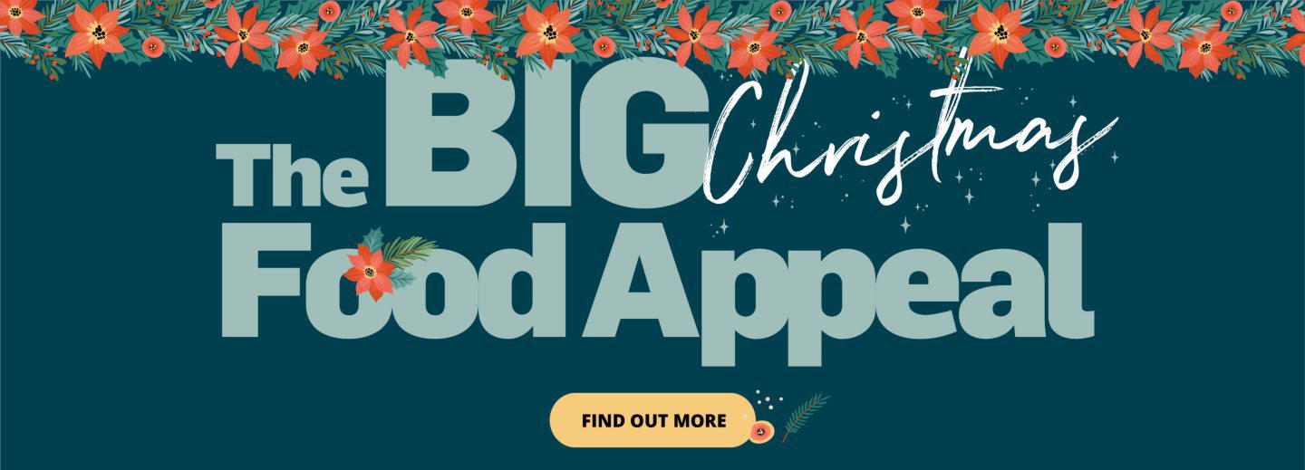 Big Christmas Food Appeal button, click for full page