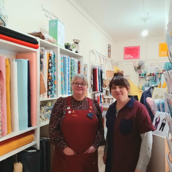 Fiona Mackie and Marice Gneba from The Wee Fabric Shop