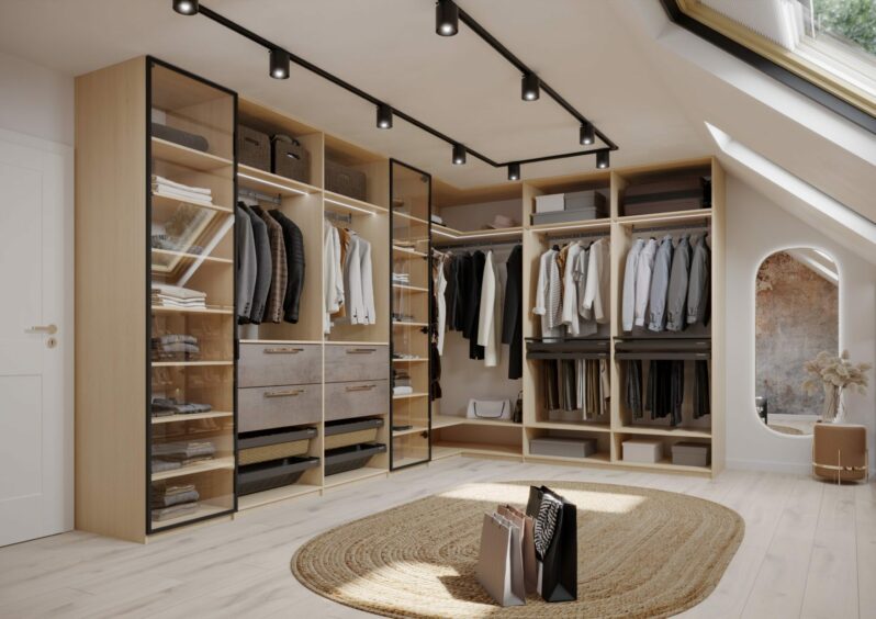 Design bespoke furniture and storage to suit your needs, like this wardrobe from Komandor.