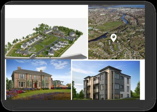 The Drummond Hill development in Inverness will have 37 new homes. Image: Savills