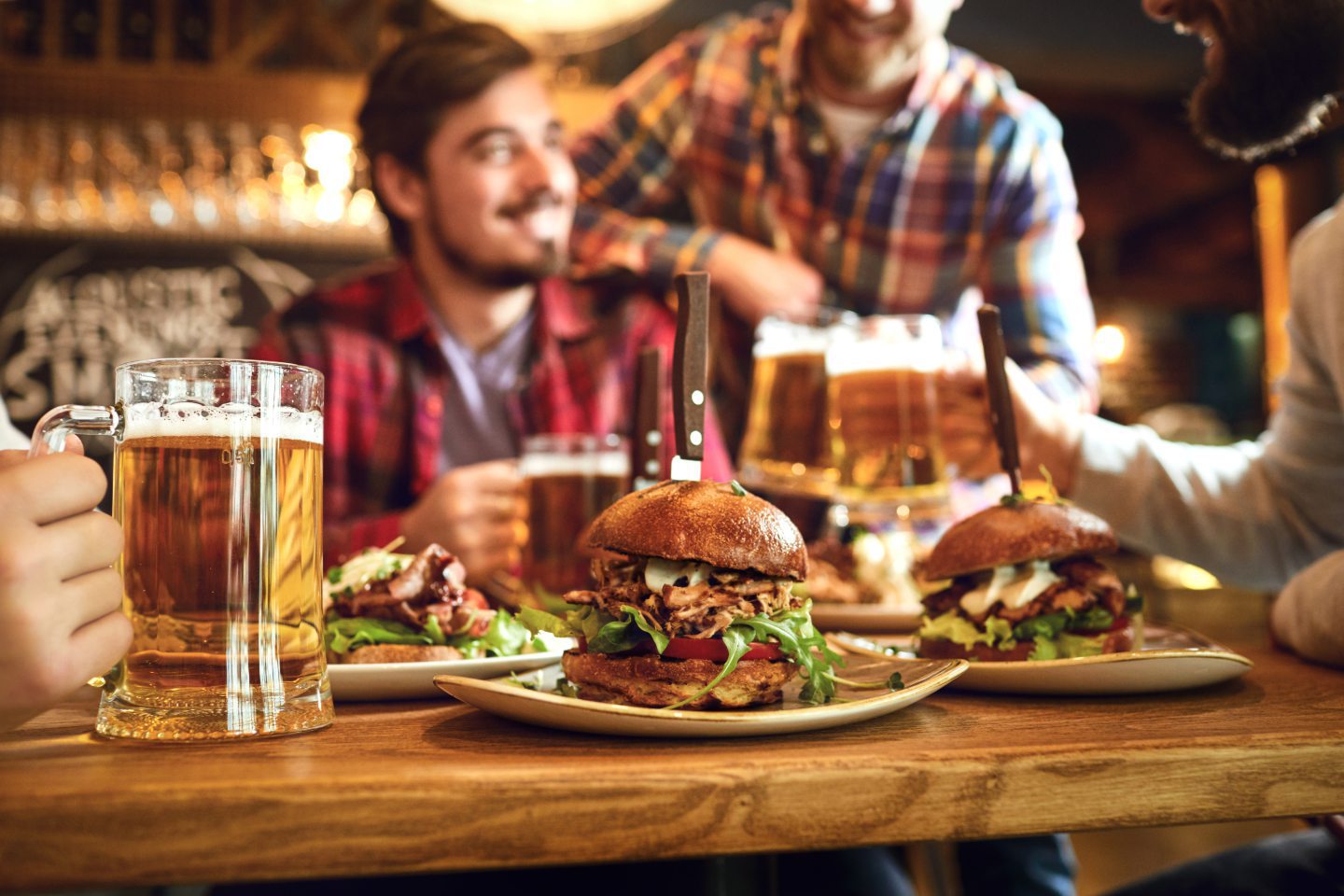 Have a hearty meal first, then try beer or vodka instead of red wine. Image: Shutterstock