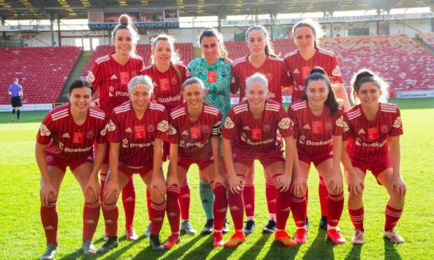 Aberdeen FC Women at Pittodrie. Image: Shutterstock.