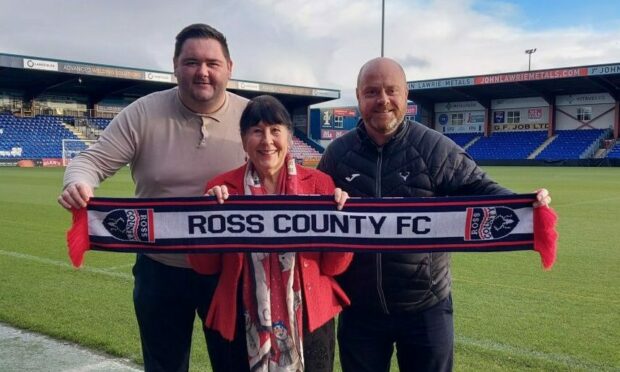 Dale Pryde-MacDonald, councillor Margaret Patterson and chief executive Steven Ferguson at a Ross County Foundation event in 2022.