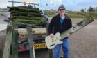Luke Wright wants to make an electric guitar for his father-in-law from the wood. Image: David Mackay/DC Thomson