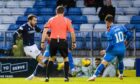 Paul McMullan opens the scoring for Dundee at Inverness.  Images: Craig Williamson/SNS Group