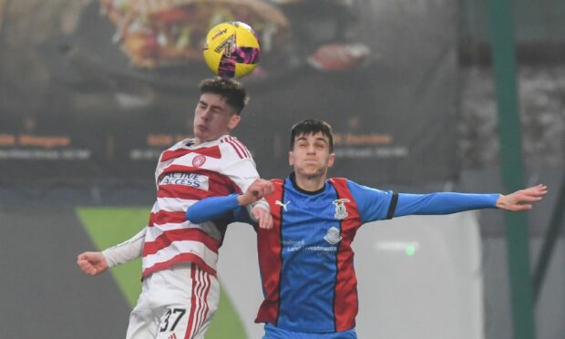 Duncan Proudfoot in action for Caley Thistle against Hamilton Accies.
Image: SNS