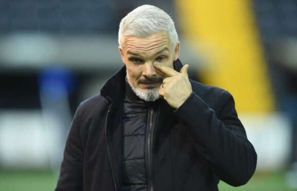 Aberdeen manager Jim Goodwin is on the hunt for new defenders