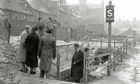 1940 - Inspection of air raid shelter by City Councillors.