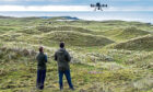 Environmental specialists use a drone to estimate carbon storage on Tiree farms. Hi-tech drones are being deployed across Scotland as part of an innovative project to estimate the carbon stored on the countrys farms.