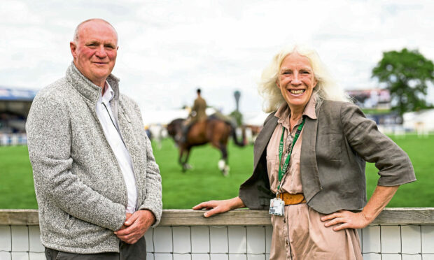 Professor Caroline Argo with Jim Anderson, head of veterinary education at Scotland’s Rural College.