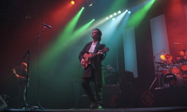 Donnie Munro and the boys perform another classic song at the AECC in Aberdeen in December 1994. Image: DC Thomson.