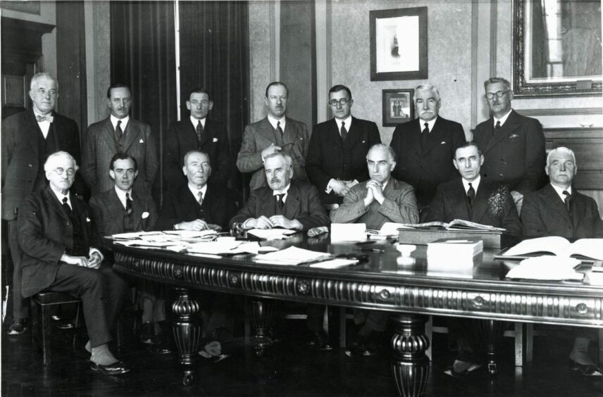 Aberdeen Royal Infirmary’s board members in 1936.
