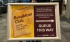The breakfast club is held every Tuesday morning at the university Student Union. Image: Robert Gordon University.
