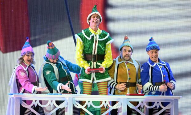 Buddy the Elf, and his ensemble cast during the Christmas Arena Spectacular at P&J Live.