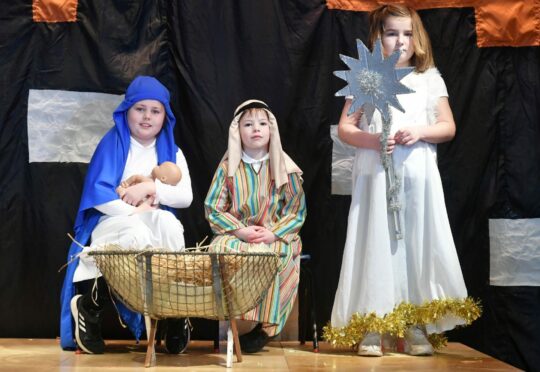 Pupils at MacDuff Primary School have been rehearsing for their school Nativity. Picture by Chris Sumner.