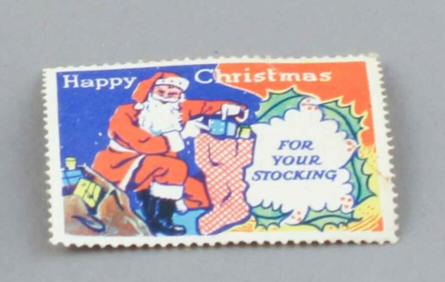 Canna Christmas stamp