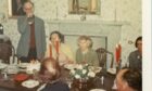 John Lorne Campbell blows a bugle to call people to Christmas dinner in Canna in 1967. All images courtesy of NTS