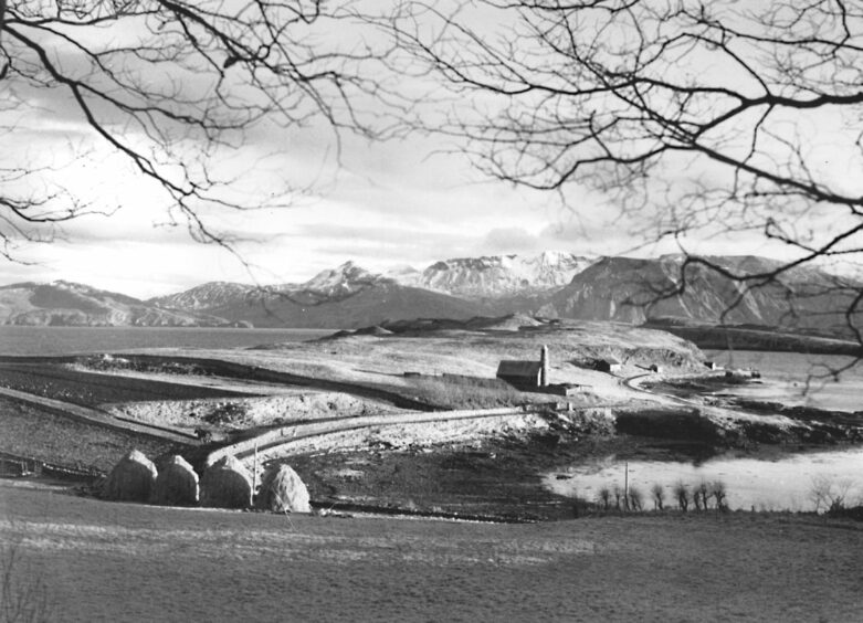 Snowy Canna scene c 1940 taken by Margaret Fay Shaw.
