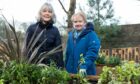 Clan Cancer Support volunteers Shonagh McFadyen and Moira Cameron  retire after transforming an Aberdeen garden into an award-winning sanctuary. Image: Clan Cancer Support.