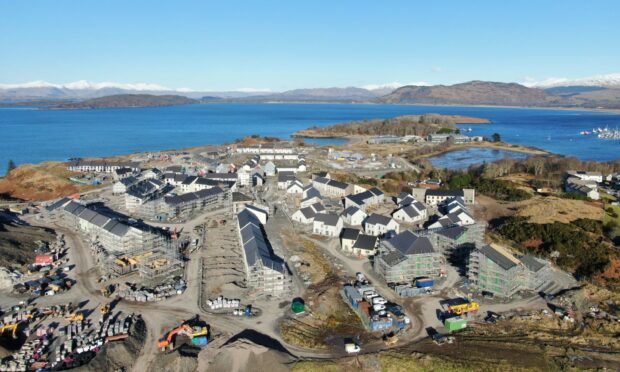 The Dunbeg housing site outside Oban. Image: Link Housing.