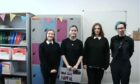 Elgin High Team – The full team was Emma Russell, Sophie Strachan, Brooke Duncan, Anya Stephen and Shana Welch. Image: TechFest.