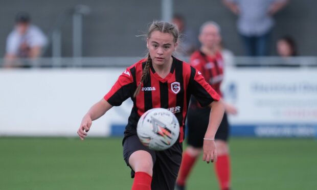 Grampian Ladies midfielder Kelsey Seivwright has been nominated for an Aberdeen's Sports Award. Image: Alex Todd/SportPix.