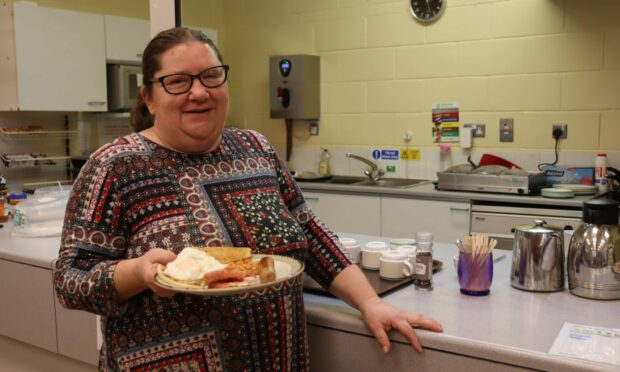 Sharon Forsyth from Cairncry Community Centre is making sure the community is well-fed. Image: Lauren Taylor / DC Thomson.