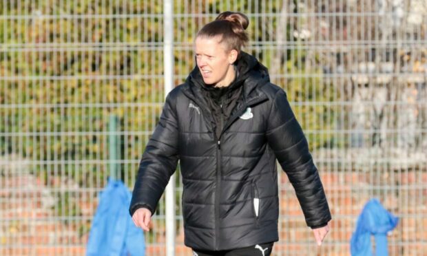 Caley Thistle Women manager Karen Mason. Image: Donald Cameron/SportPix for SWF