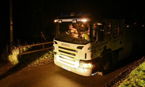 Fire crews from Moray also joined the operation. Image: Jason Hedges/DC Thomson