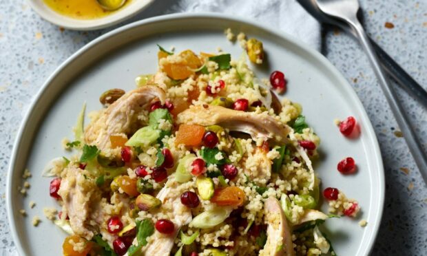 Make the most of Christmas leftovers with these recipes, including jewelled roast turkey. Image: LoSalt.