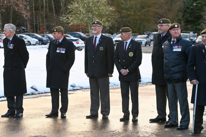 A military send off for James Clunes of Aberdeen.  Picture by Kenny Elrick/DC Thomson.