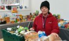 Karen Alexander, lead practitioner at Aberdeen Cyrenians foodbank said refugees have been seeking support. 
Image: Kenny Elrick/DC Thomson.