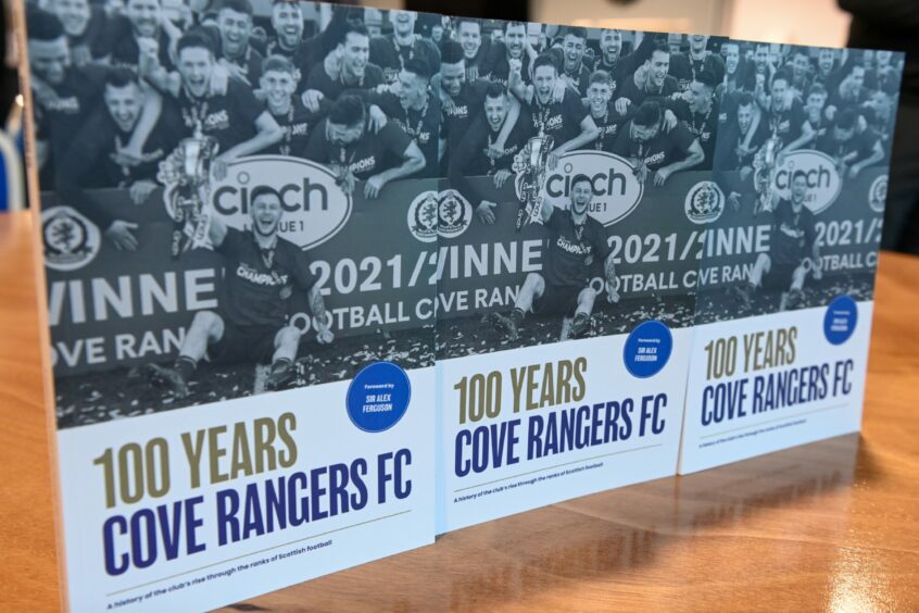 The Cove Rangers centenary book, written by former Evening Express sports editor Charlie Allan. Image: Kenny Elrick/DC Thomson