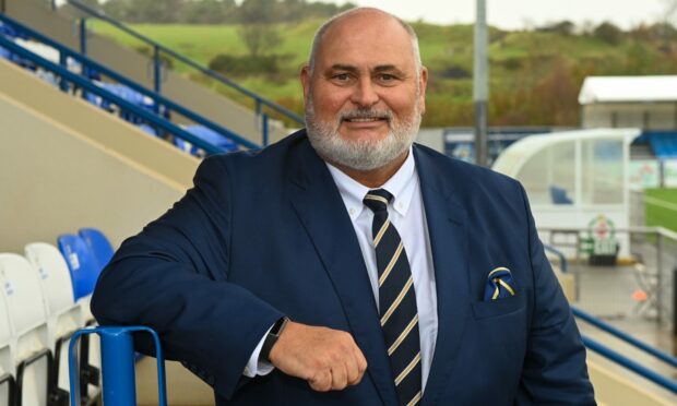Cove Rangers' main sponsor, Terry Cobban of ACE. Image: Kenny Elrick/DC Thomson