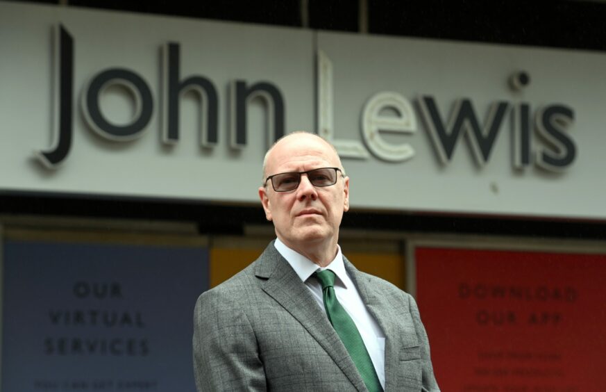 SNP Aberdeen Central MSP Kevin Stewart has renewed calls for John Lewis to gift their empty premises to the city of Aberdeen. Image: Kami Thomson/DC Thomson.