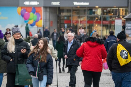 Shoppers descended on the Bon Accord centre in Aberdeen for the sales. Image: Kami Thomson/DC Thomson.