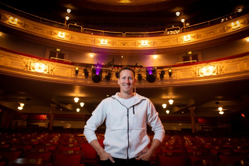 Brendan Cole inside His Majesty's Theatre