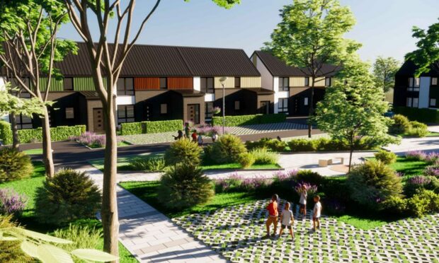 Councillors said the cottage flats at Milton of Leys would help the new care home to attract staff. Image: Parklands Developments