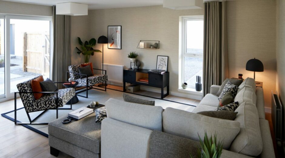 Inside one of the new homes at Brechin West. Image Scotia Homes