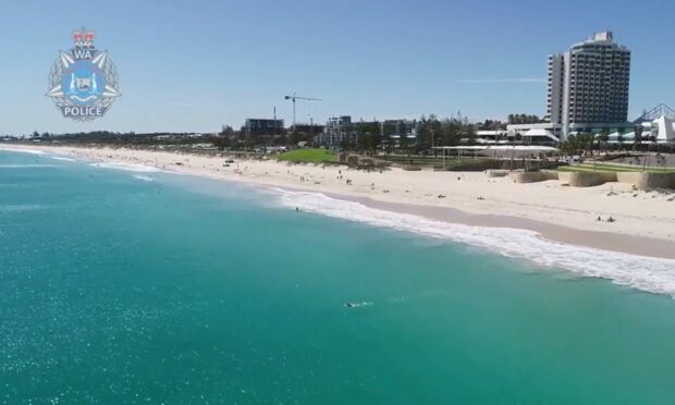 Western Australia Police Force promotes the region's beaches in its recruitment advert. Image: WAPOL